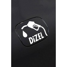Diesel Araç Depo Kapağı Sticker 12CM