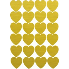 Minik Kalpler 24 Adet Duvar Sticker - Oto Sticker -1 Adeti 2.5 cm