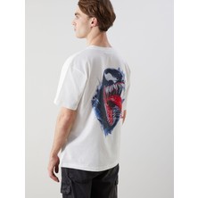 Lc Waikiki Yeni Sezon Bisiklet Yaka Venom Baskılı Penye Erkek Tişört