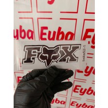Fox Tilki 12X5 cm 1 Adet Baskes Renkli Baskı Sticker, Bisiklet, Karavan,otomobil,çocuk Odası