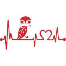 Baykuş Sticker 00426 17X8,5 cm