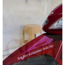 Sen Her Gülüşümü Veda Say Motorsiklet Yazı Sticker Araç Arkası