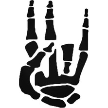 Shocker Skeleton Sticker Araba Oto Arma Duvar Çıkartma 20 cm