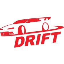 Drift Sticker - 20X10 cm Oto Sticker Cam Sticker Araba Sticker Bilgisayar Sticker Etiket