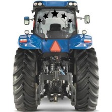 Traktör Arka Cam Yıldız Sticker 5 Adet Yapışkanlı Motor Tümosan Başak Case Massey Ferguson