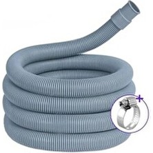 Çamaşır Bulaşık Makinesi Pis Su Giriş Hortumu, Körüklü Tahliye Hortumu, 3 mt (Dahildir)