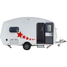 Karavan ve Traktör Için Sticker Yapışkan Yıldız 6'lı