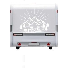 Karavan Dağ Kamp Sticker Antalya Araç Sticker Yapışkan 38 Kayseri