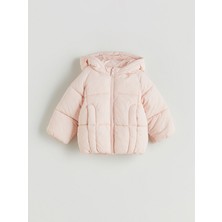 Lc Waikiki Yeni Sezon Kapüşonlu Uzun Kollu Kız Bebek Şişme Mont