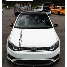 Düz Çizgi Ön Kaput Sticker