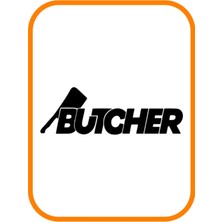 '' Butcher - Kasap '' Oto Sticker Motor Sticker 20X7 cm Siyah