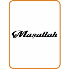 Maşallah Oto Sticker 33X6 cm Siyah
