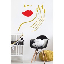 57X59CM Güzel Kadın Sticker - Duvar Sticker - Oto Sticker