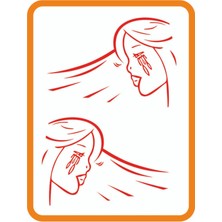 Ağlayan Kadın Ticari Araçlar Sağ-Sol 2 Adet Takım Oto Sticker 30X20 cm Kırmızı