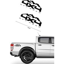 Off Road Dağ ve 4x4 Sport Sticker 2 Adet 43X32CM