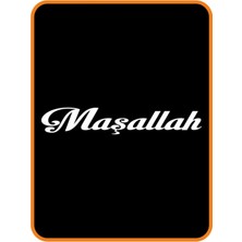 Maşallah Oto Sticker 33X6 cm Beyaz