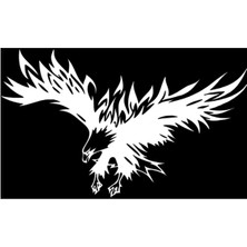 Kartal Kaput Sticker - 50X80 cm Oto, Araba, Etiket, Aksesuar, Tuning, Modifiye, Arma