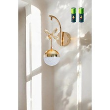 Marsel Lighting Floria Model Gold Kaplama Duvar Aplik E-27 Duy Tipi Mutfak Çocuk Odası İçin