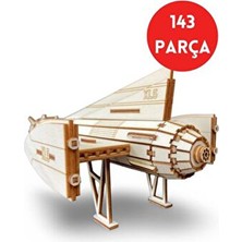 Fireball Xl5 Ahşap Uzay Gemisi Maketi - 143 Parça Gerry Anderson Temalı Ahşap Maket