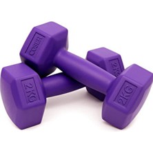 2 kg X2 Adet Pvc Dambıl Dambıl Seti Altıgen Dambıl