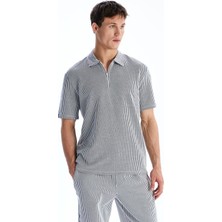 Lc Waikiki Yeni Sezon Polo Yaka Çizgili Erkek Tişört