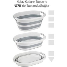 Katlanır Çamaşır Sepeti Magic Akordeon Katlanır Çamaşır Selesi 25LT