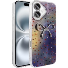 iPhone 16 Plus Kılıf Kamera Korumalı Figürlü N7TH Ponti Silikon Kapak - Lila