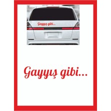 Gayış Gibi 20*7cm Oto Sticker - Araba Sticker - Araba Çıkartma