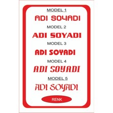 60X8CM 1 Adet Isim Yazı Araba Sticker Çıkartma -Oto Sticker-Araba Sticker