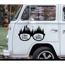 Karavan Camp Gözlük Sticker Sticker