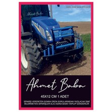 Isim Imza 45X12 cm 1 Adet Beyaz Araba Sticker