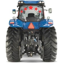Traktör Arka Cam Yıldız Sticker 5 Adet Yapışkanlı Motor Tümosan Başak Case Massey Ferguson