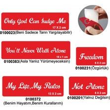 Alsepeteavm Süper Sloganlar 5'li Set Geçici Dövme Kına Şablonu