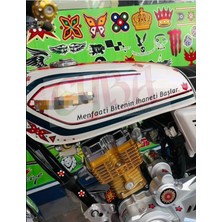 Menfaati Bitenin Ihaneti Başlar. Motorsiklet Yazı Sticker Araç Arkası