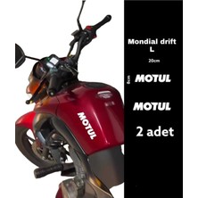 Mondial Drift L Turbo Yazı Motosiklet Kask Sticker Venom