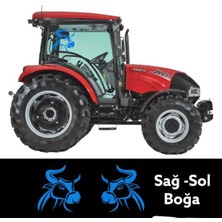 Türk Boğası Traktör Boğa Sticker Yan Kapı Case Tümosan Massey Erkunt Traktör