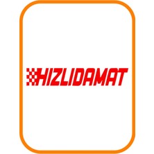 Hızlı Damat Oto Sticker 25X5 cm Kırmızı
