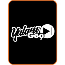 " Yalanı Geç " Oto Sticker Motor Sticker 20X8 cm Beyaz