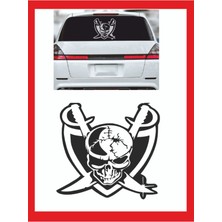 Korsan Kurukafa Oto Sticker - 18*14CM - Araba Sticker -