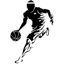 Basketbolcu Sticker Çocuk Odası Ev Duvar Kapı Top
