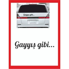 Gayış Gibi 20*7cm Oto Sticker - Araba Sticker - Araba Çıkartma