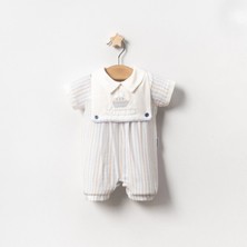 Yazlık Yelken Nakışlı Bebe Erkek Tulum