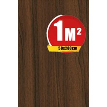 Bien Exclusive (50CM x 2mt), 1 M² cm Ahşap Ceviz Renler Yapışkanlı Folyo Kaplama Pvc F-27