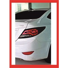 Hyundai Accent Blue  Uyumlu Stop Farı LED Görünümlü Folyo Kaplama - Stop Kaplama Yeni Trend