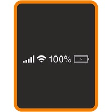 Telefon Şarj Durum Göstergesi Oto Sticker Motor Sticker 30X5 cm Beyaz