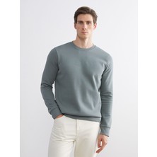 Lc Waikiki Yeni Sezon Bisiklet Yaka Baskılı Erkek Sweatshirt
