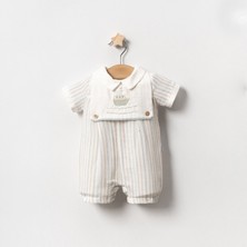 Yazlık Yelken Nakışlı Bebe Erkek Tulum