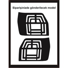 Fiat Uno Stop Farı LED Görünümlü Folyo Kaplama Orjinal Çizim-Birebir Uyumlu