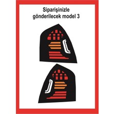 Hyundai Era Stop Farı LED Görünümlü Folyo Kaplama -Orjinal Çizim-Birebir Uyumlu-Stop Kaplama