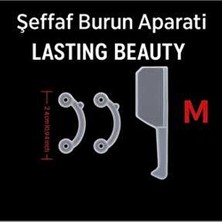 Lasting Beauty Şeffaf Burun Aparatı (Burun Kaldırma ,Burun Şekillendirici, Burun Bandı)